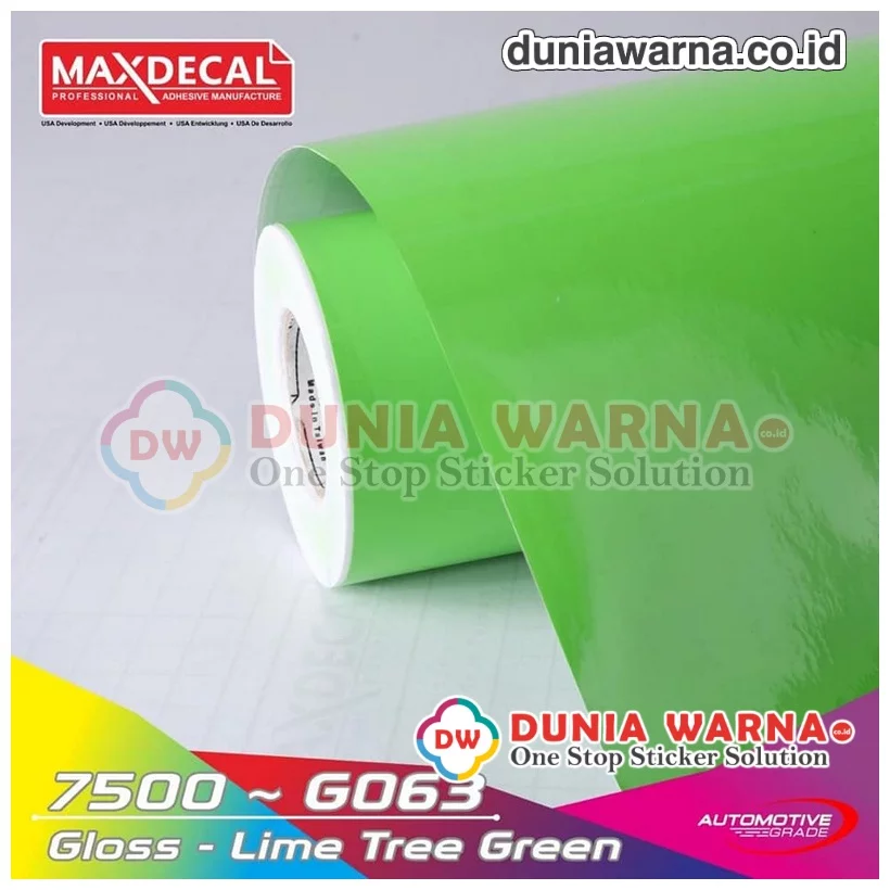 MAXDECAL 7500-G063 Gloss LIME TREE GREEN