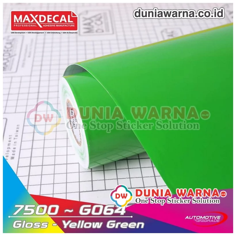 MAXDECAL 7500-G064 Gloss YELLOW GREEN