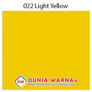 ORACAL 651 022 LIGHT YELLOW [126CM]